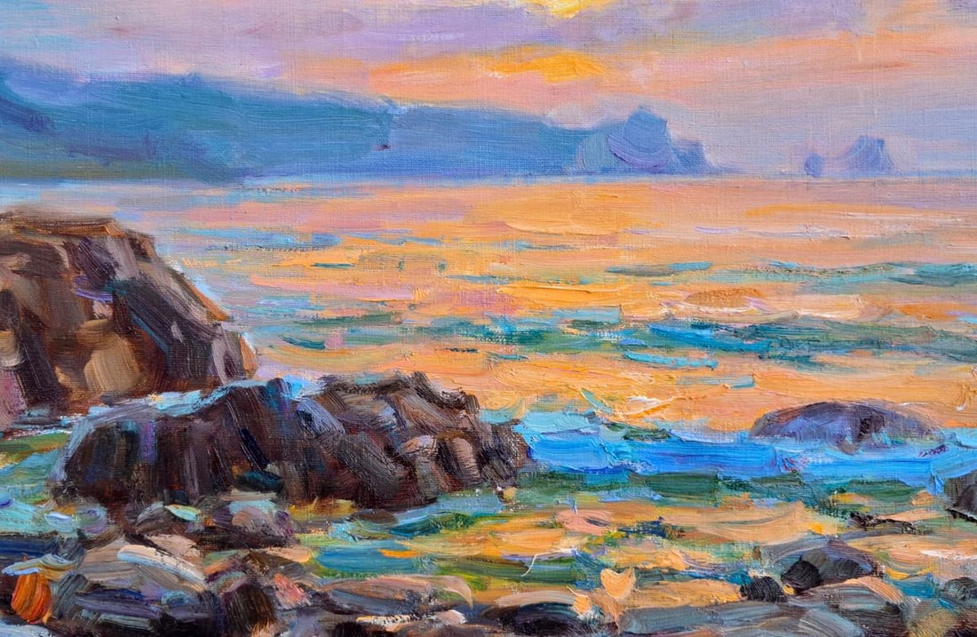 Oil painting Evening By The Sea Vyacheslav Pereta - 6
