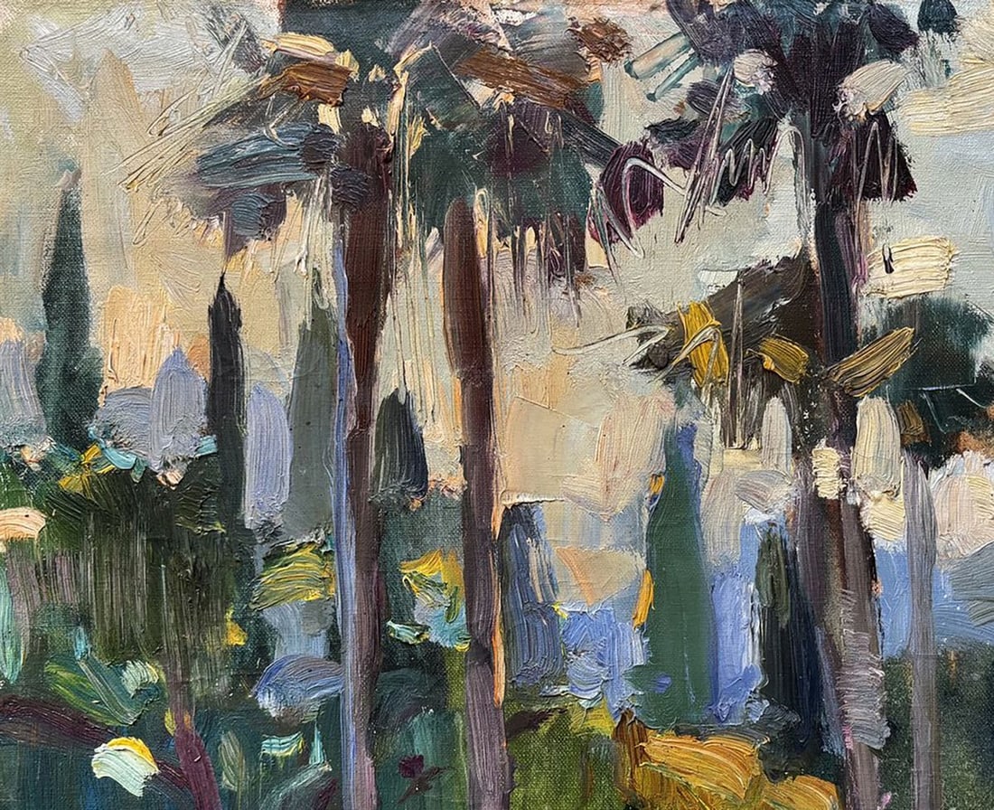 Oil painting Park In The Southern City Ivan Kovalenko - 2
