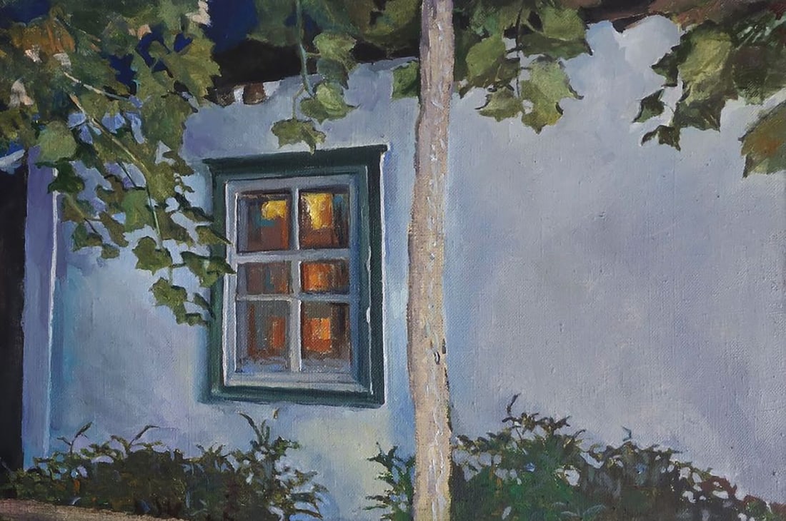 Oil painting Echo of my village Anatoly Varvarov - 5