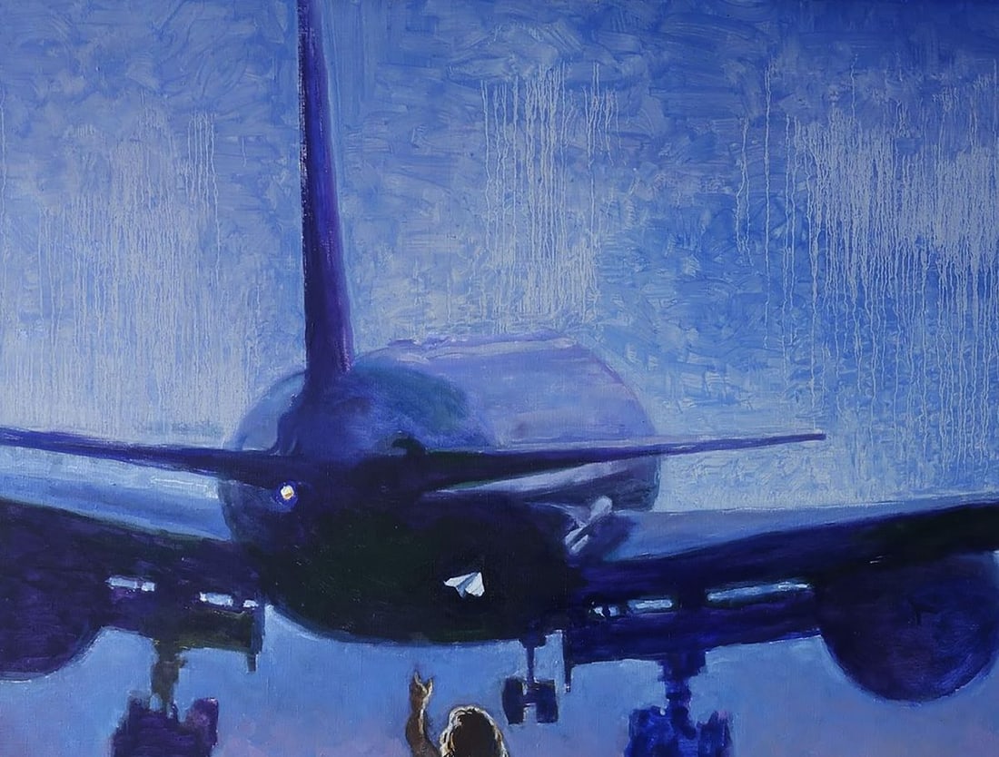 Oil painting Flight to the sky Anatoly Varvarov - 4