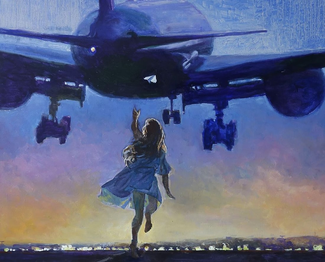 Oil painting Flight to the sky Anatoly Varvarov - 6