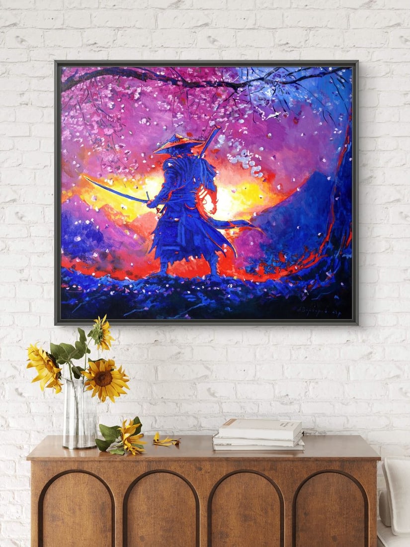 Oil painting Samurai Spring Anatoly Varvarov - 3