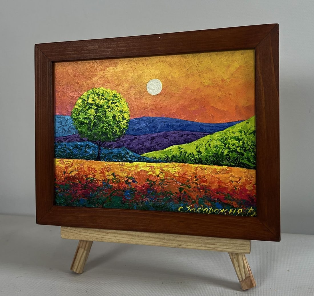 Oil painting Romantic flaming evening V. Zadorozhnya - 2