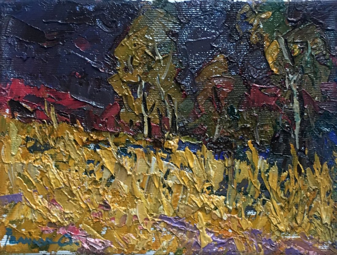 Oil painting Night autumn Kalenyuk Alex: Title: Oil painting Night autumn Kalenyuk Alex Description: NoAAA2532 *** ABOUT THIS PAINTING *** * TITLE: "Night autumn" * ARTISTS: Kalenyuk Alex * SIZE: 15x20 cm/'5.90x7.87 inches' * MEDIUM: oil, ca
