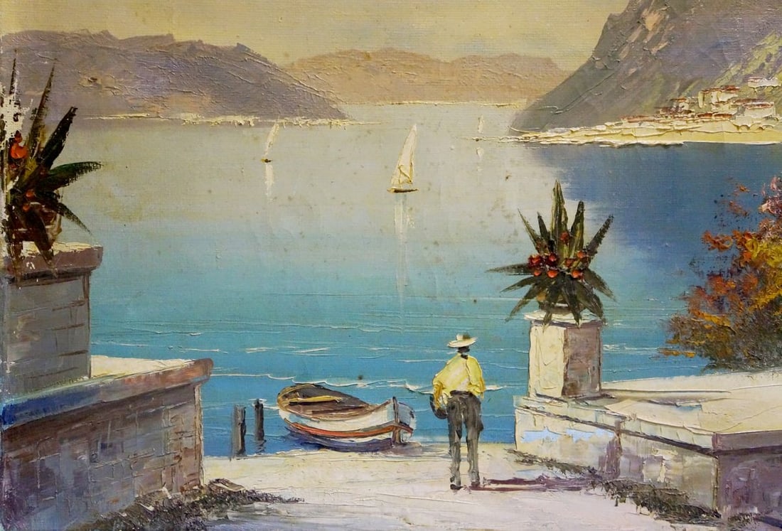 Oil painting At the resort - 2