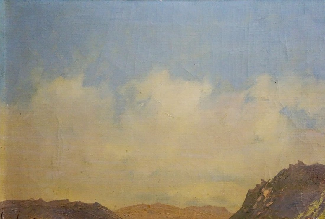 Oil painting At the resort - 3