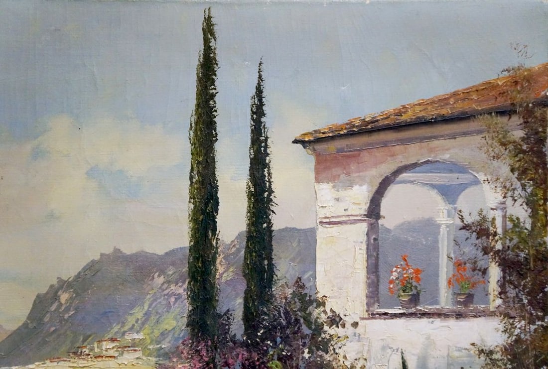 Oil painting At the resort - 4