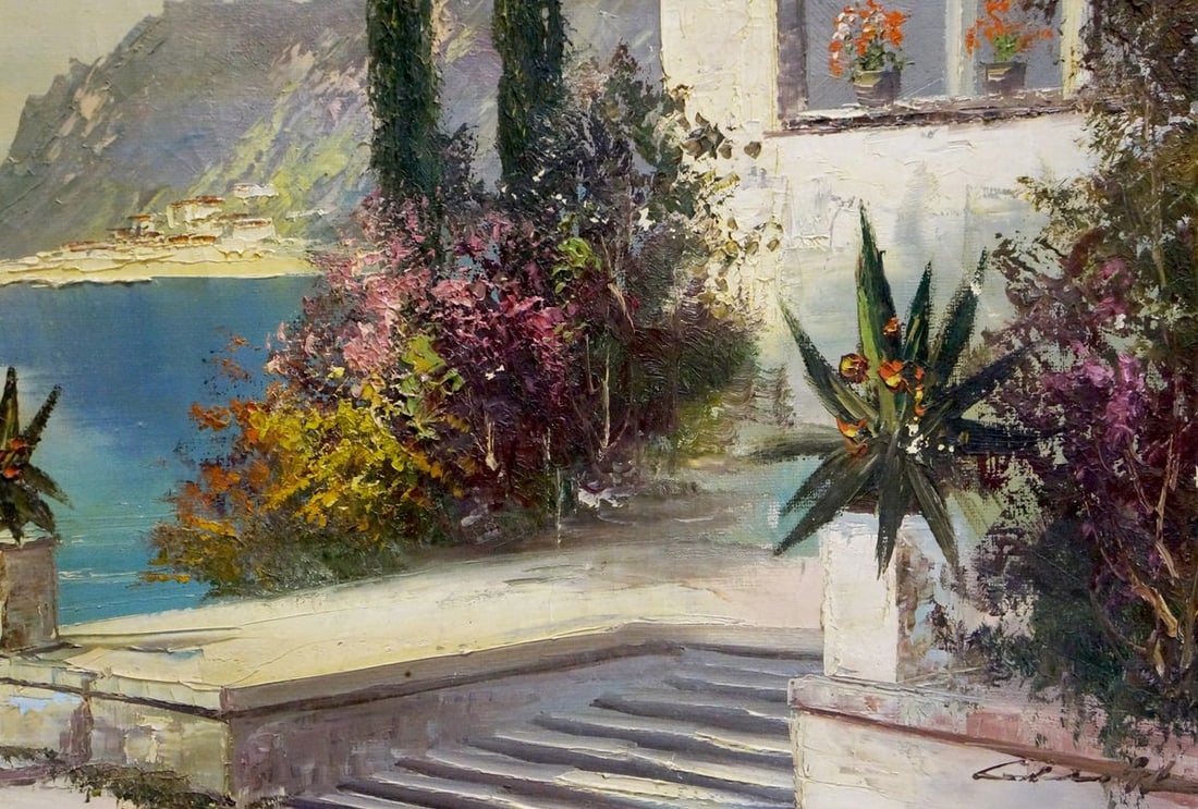 Oil painting At the resort - 5