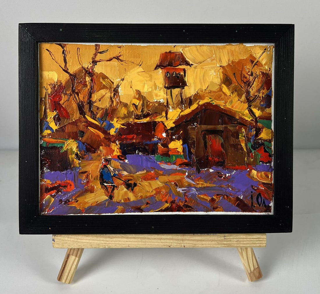 Oil painting Quiet Courtyard in the Village Oleksiy Ivanyuk (1 of 11)