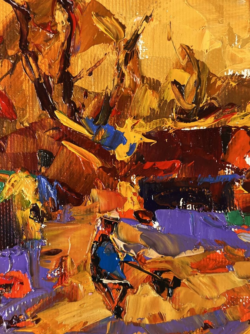 Oil painting Quiet Courtyard in the Village Oleksiy Ivanyuk - 5