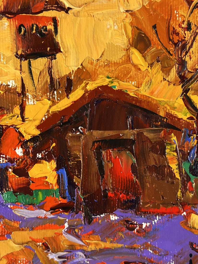 Oil painting Quiet Courtyard in the Village Oleksiy Ivanyuk - 9