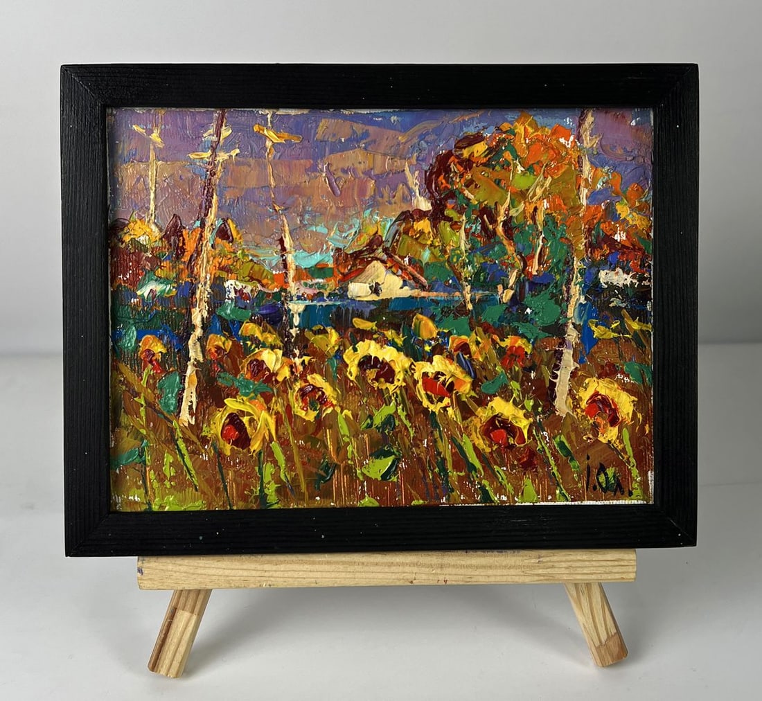 Oil painting The edge of the village Oleksiy Ivanyuk (1 of 11)
