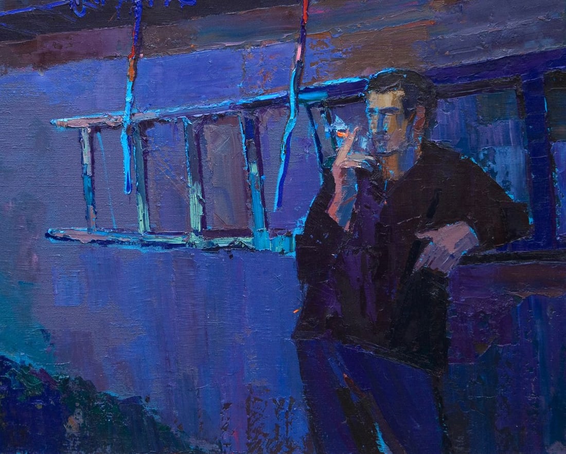 Oil painting Evening at home Natalia Korf-Ivaniuk - 5