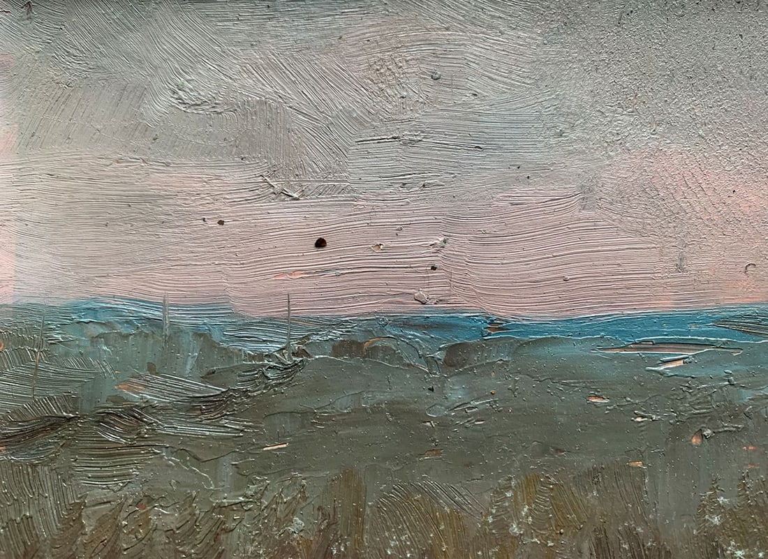Oil painting Sunset over the sea horizon Ivan Tsyupka - 5