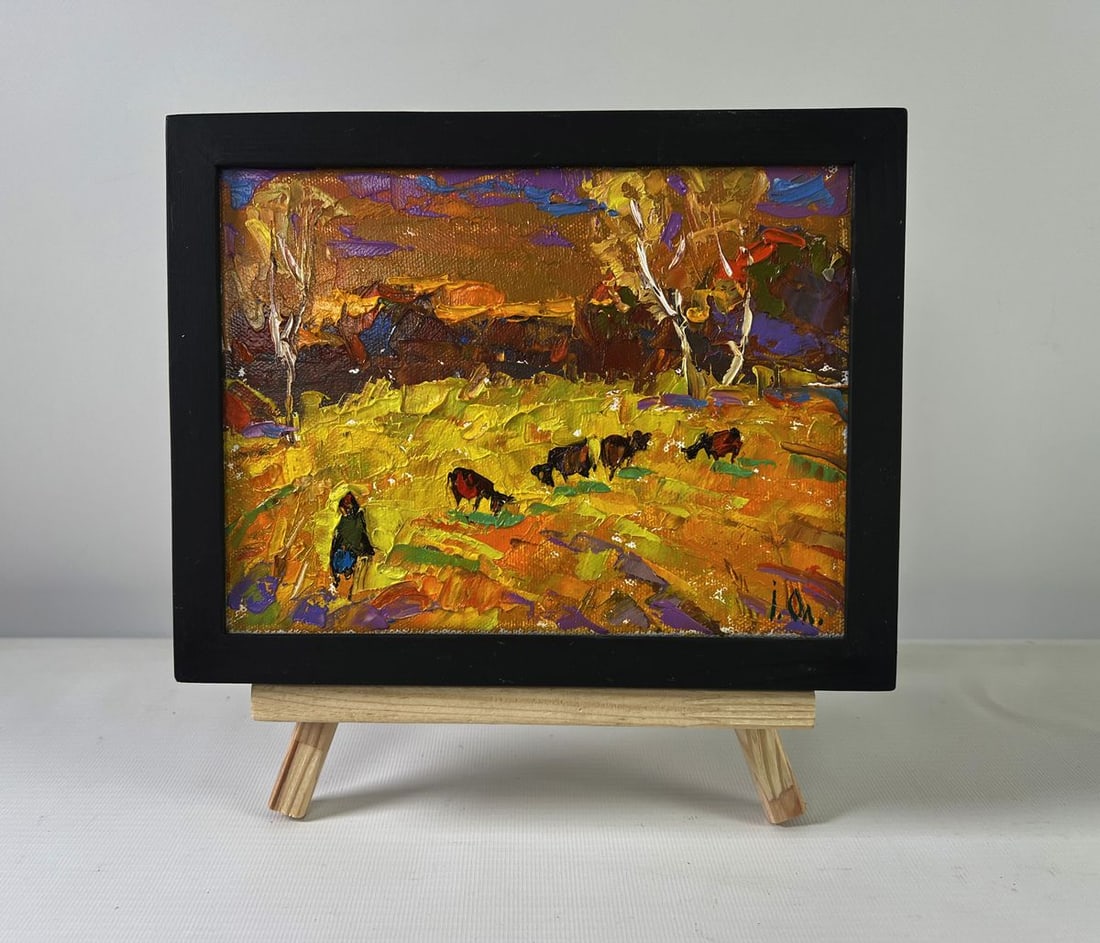 Oil painting Autumn and the last singing of birds Oleksiy Ivanyuk: Title: Oil painting Autumn and the last singing of birds Oleksiy Ivanyuk Description: NoAAA5372The Oil painting on Canvas titled "Autumn and the Last Singing of Birds" captures a fleeting moment where