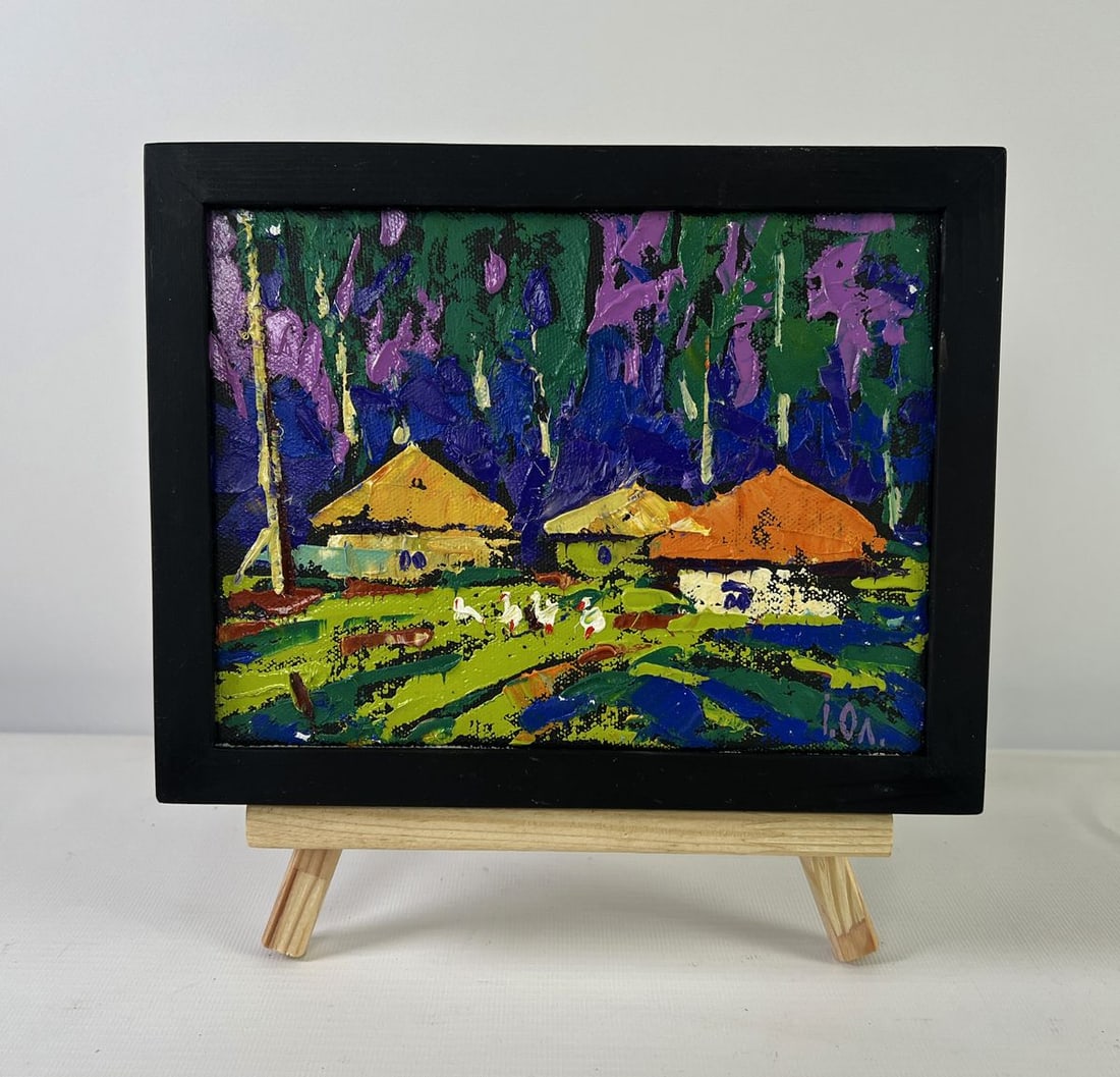 Oil painting Sky with peace over the sleeping earth Oleksiy Ivanyuk (1 of 8)