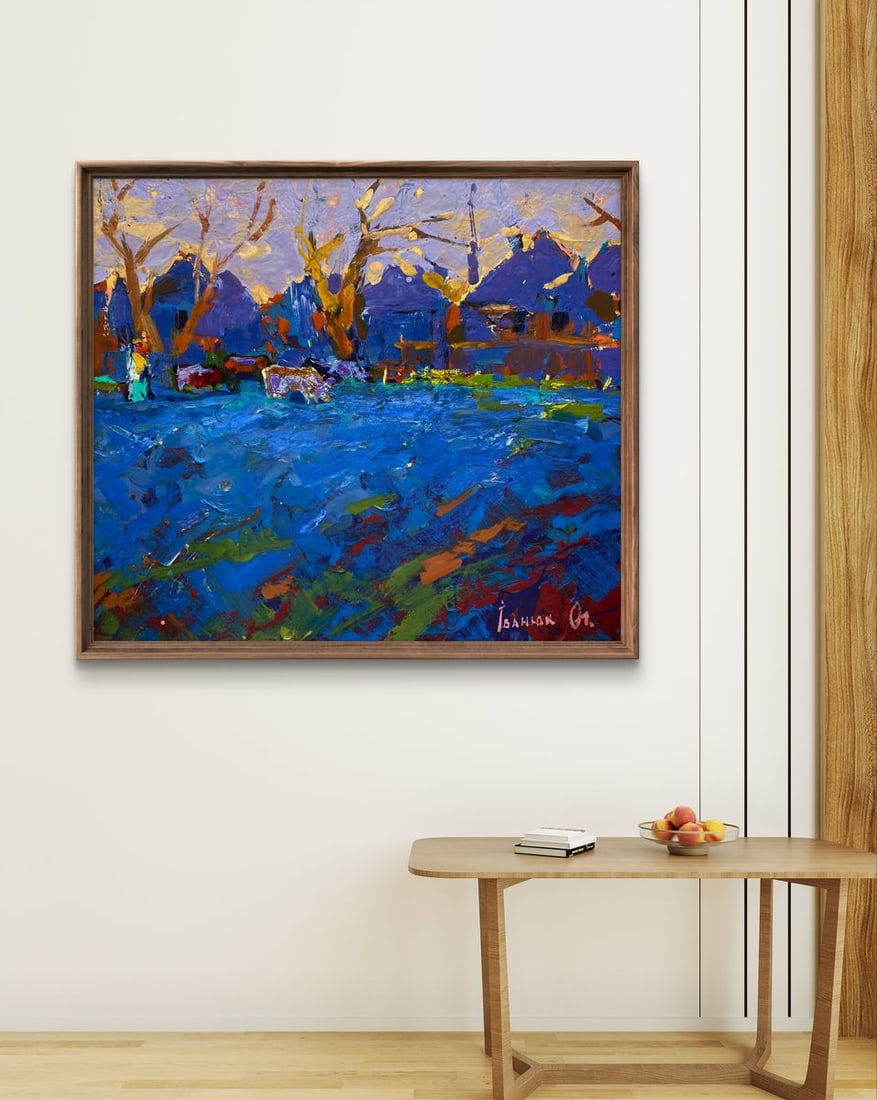 Oil painting Grazing cattle in the evening Oleksiy Ivanyuk - 3