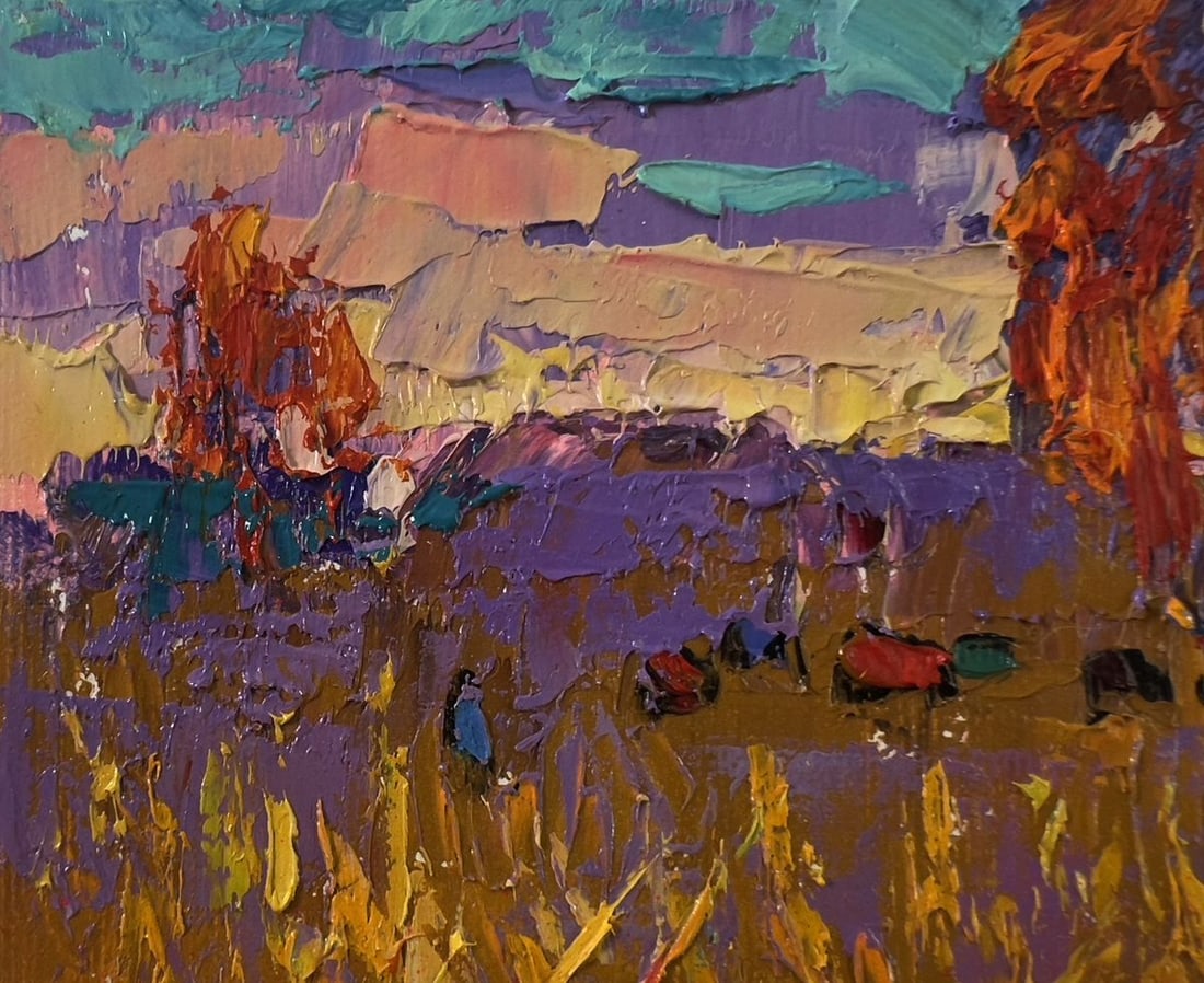 Oil painting Night on the field Oleksiy Ivanyuk - 7