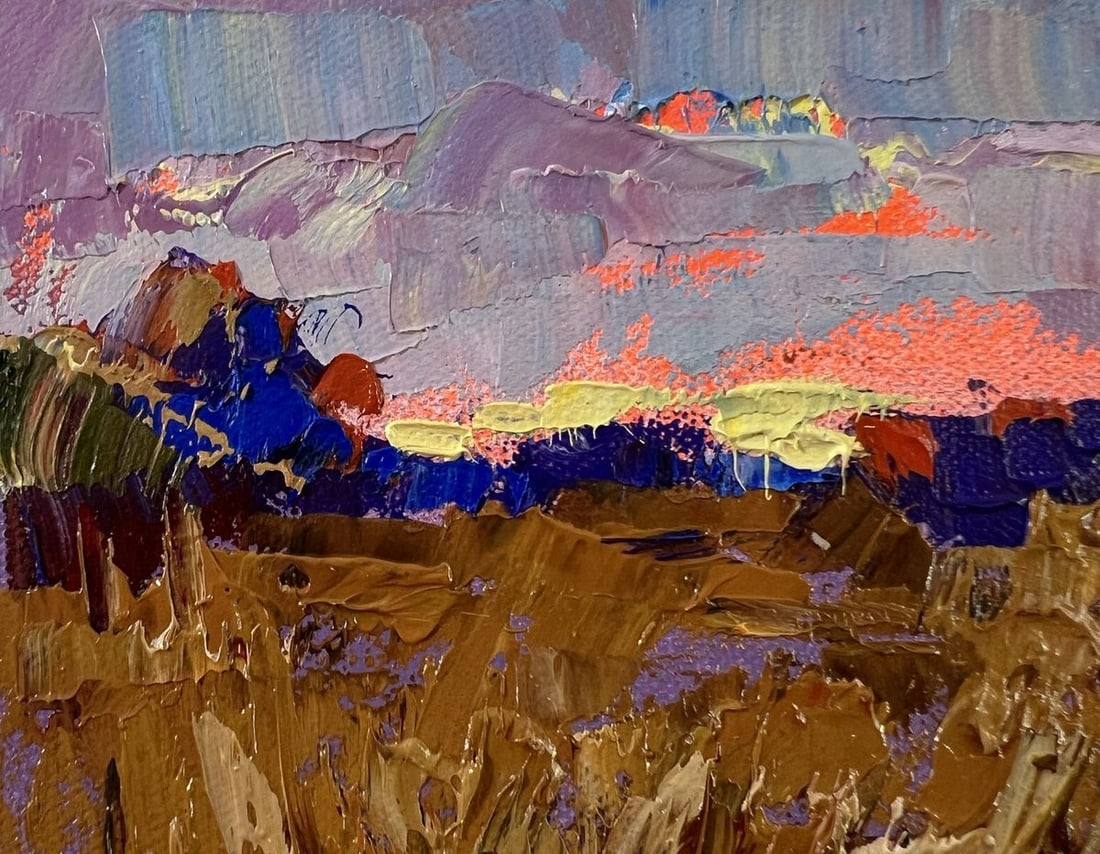 Oil painting Evening on the river Oksana Ivanyuk - 7