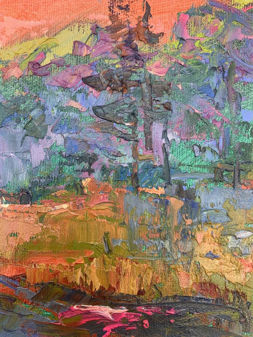 Oil painting Pink evening Kalenyuk Alex - 11