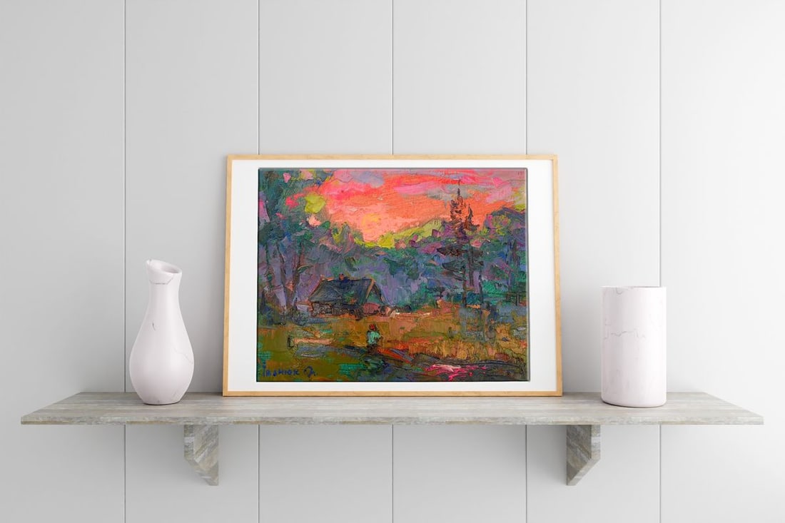 Oil painting Pink evening Kalenyuk Alex - 3
