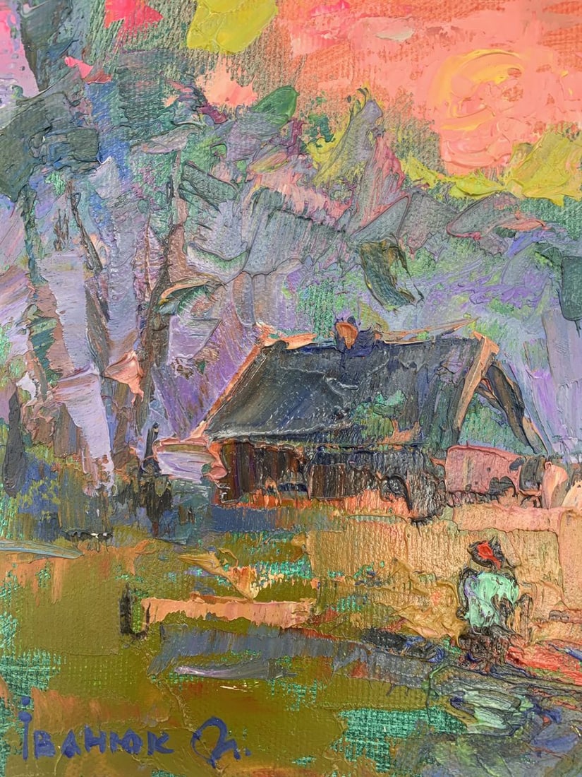 Oil painting Pink evening Kalenyuk Alex - 5