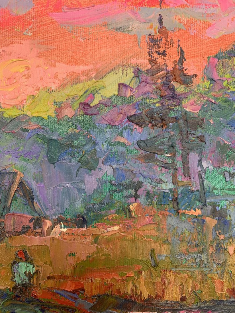 Oil painting Pink evening Kalenyuk Alex - 8