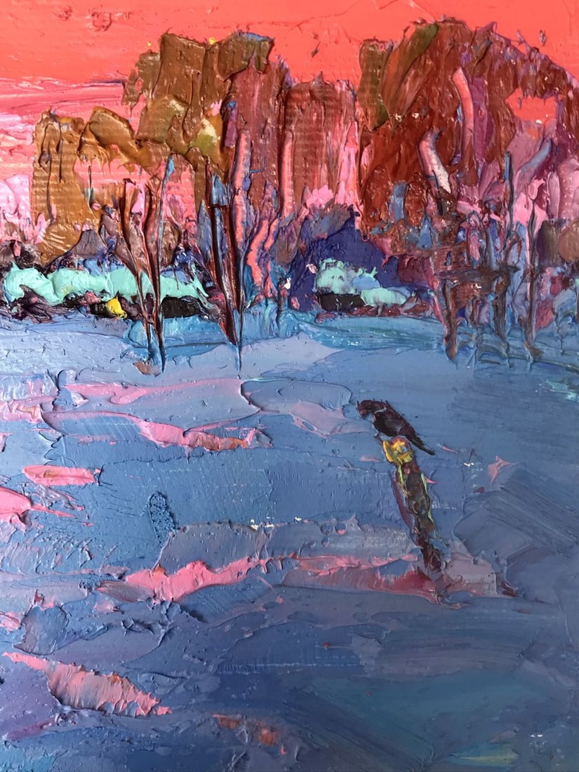 Oil painting Frosty evening Oksana Kalenyuk - 10