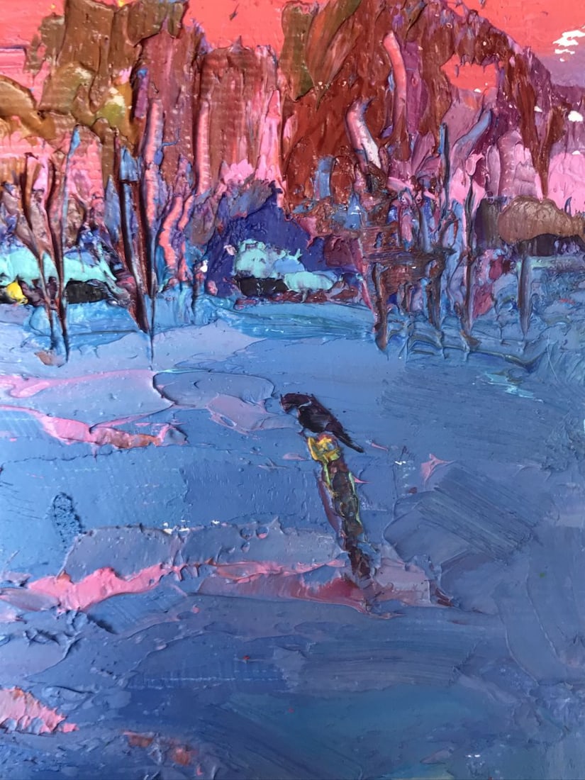 Oil painting Frosty evening Oksana Kalenyuk - 11
