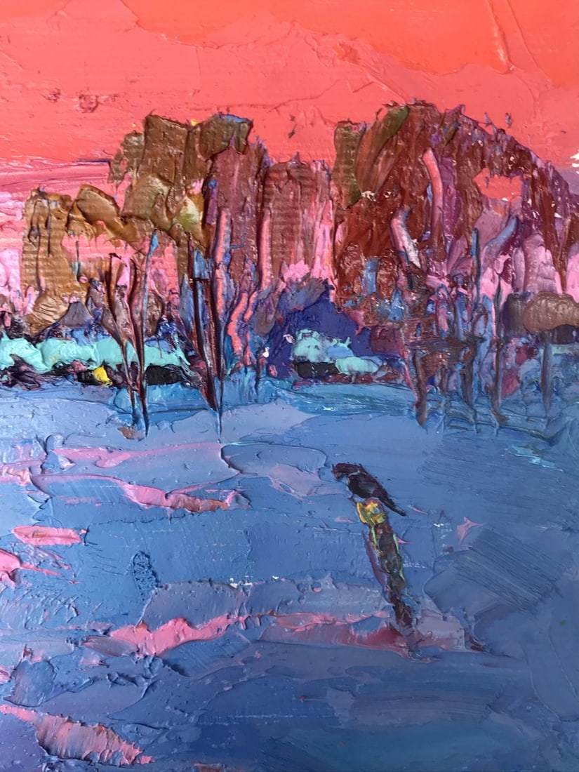 Oil painting Frosty evening Oksana Kalenyuk - 8