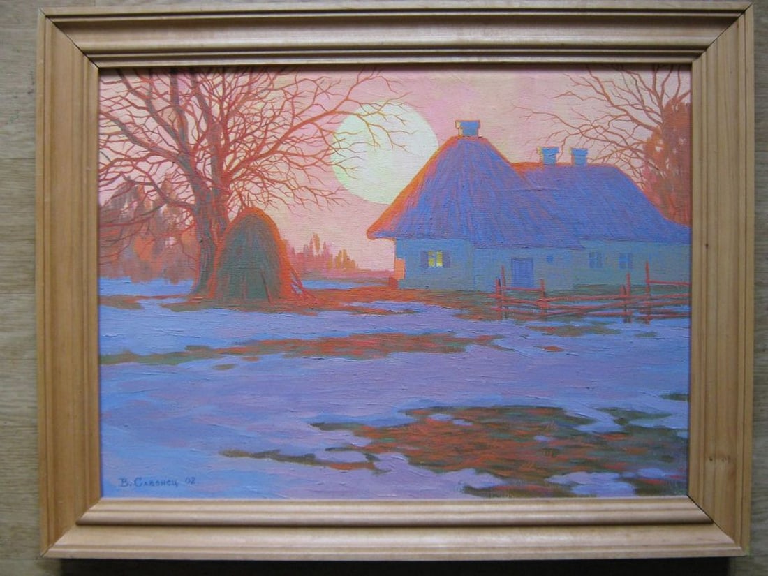 Oil painting Evening landscape Kalebets Valery (1 of 1)