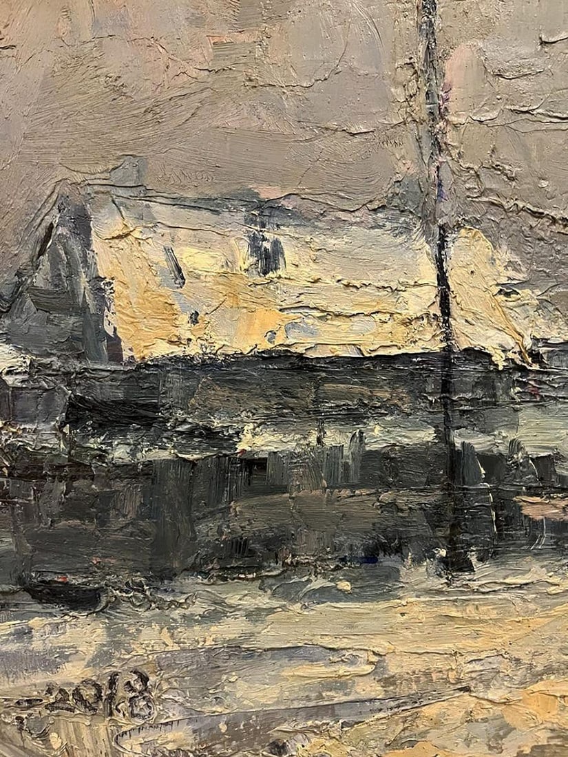 Oil painting Evening in the village Volodymyr Pashchenko - 7