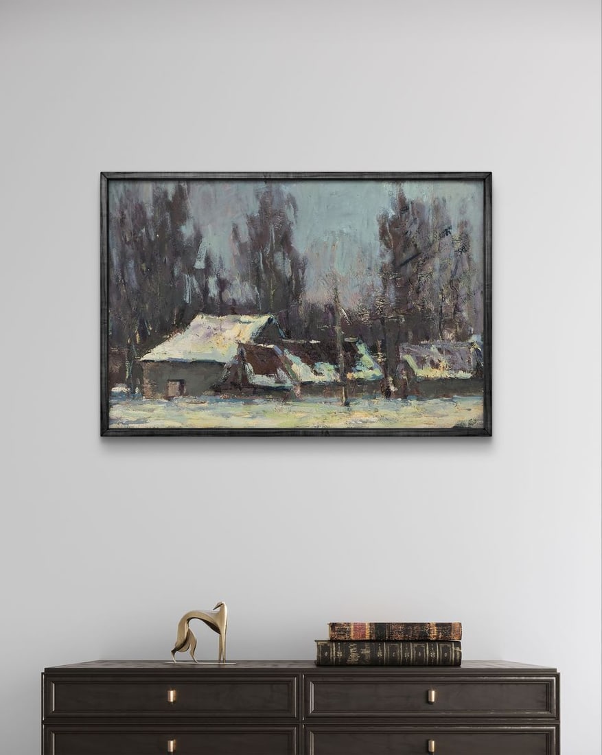 Oil painting After a cold night Volodymyr Pashchenko - 3