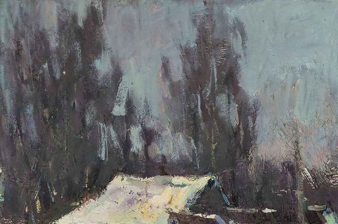 Oil painting After a cold night Volodymyr Pashchenko - 4