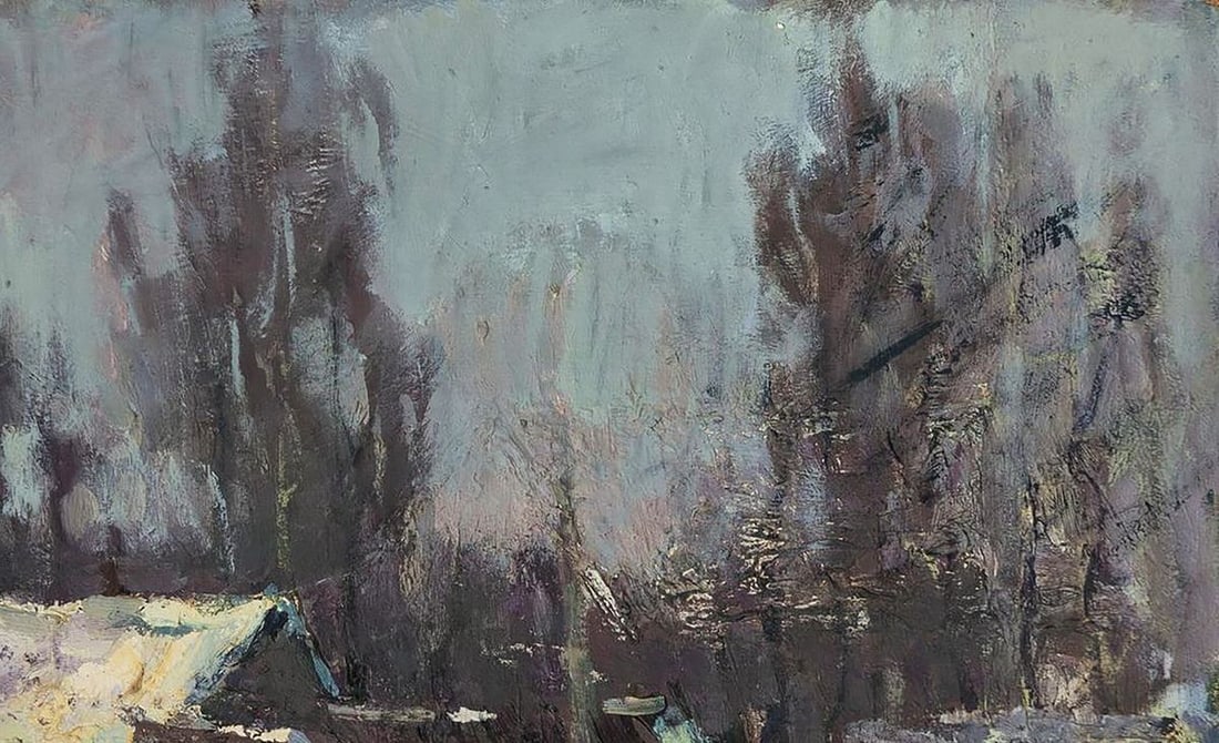 Oil painting After a cold night Volodymyr Pashchenko - 5
