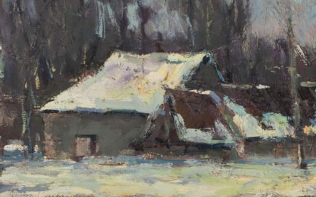 Oil painting After a cold night Volodymyr Pashchenko - 6