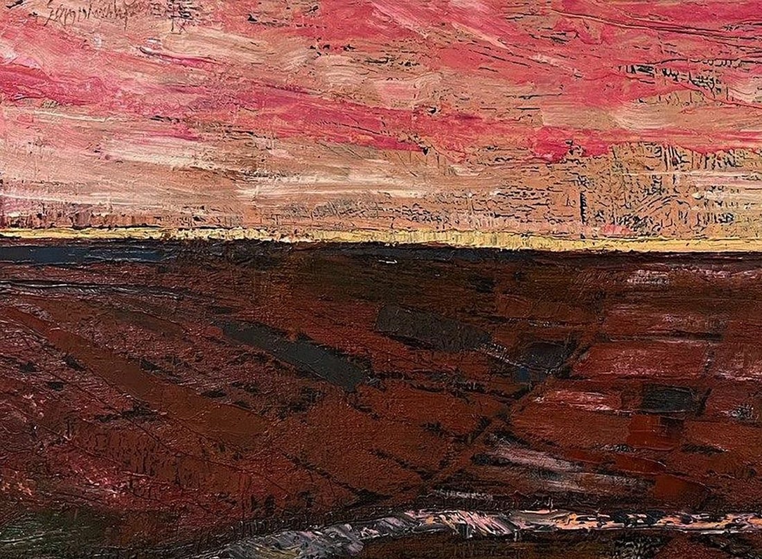 Oil painting Crimson sunset Serhiy Kovalev - 4