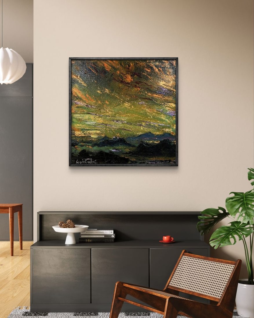 Oil painting Mountain plains Serhiy Kovalev - 2
