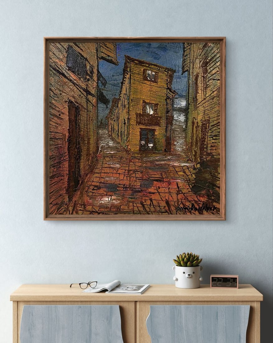 Oil painting Urban slums Serhiy Kovalev - 2