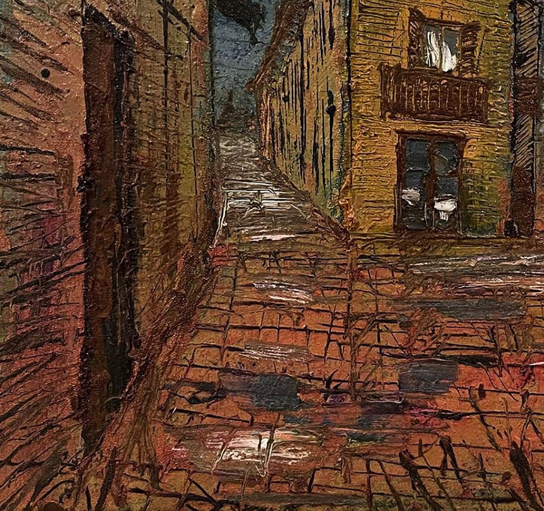 Oil painting Urban slums Serhiy Kovalev - 6
