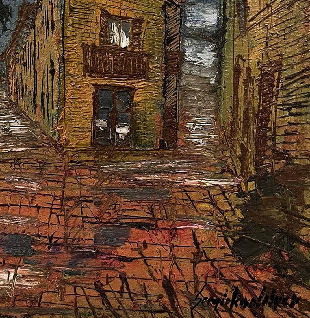 Oil painting Urban slums Serhiy Kovalev - 7