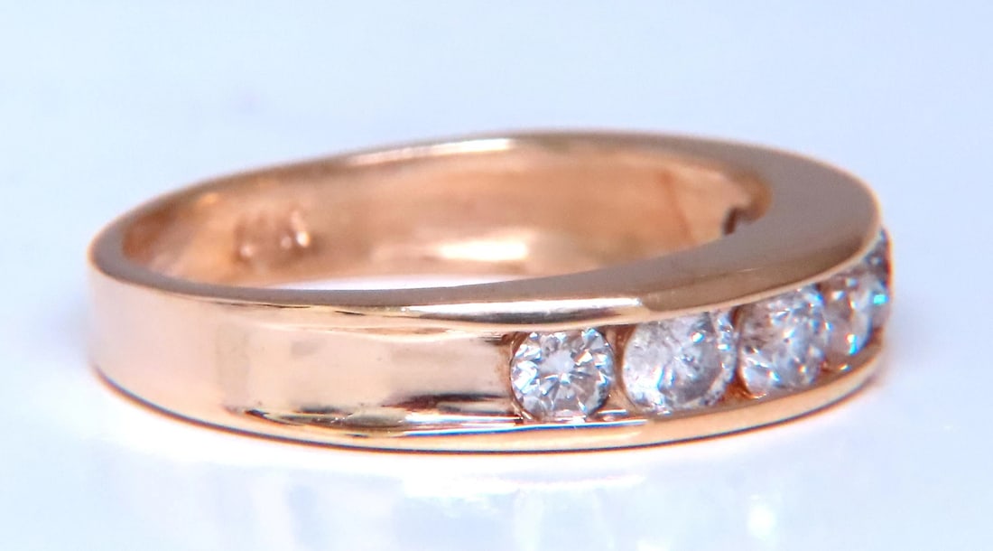 .70ct Natural Round Diamonds Accent Band Channel 14kt gold 12424 *v - 3