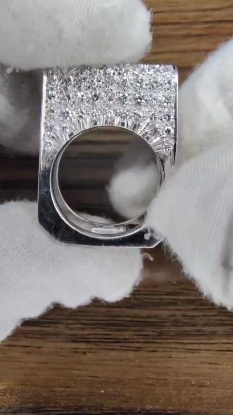 2.00ct Natural Round Diamonds Fold Over Ring Mod Deco 14kt *v - 2