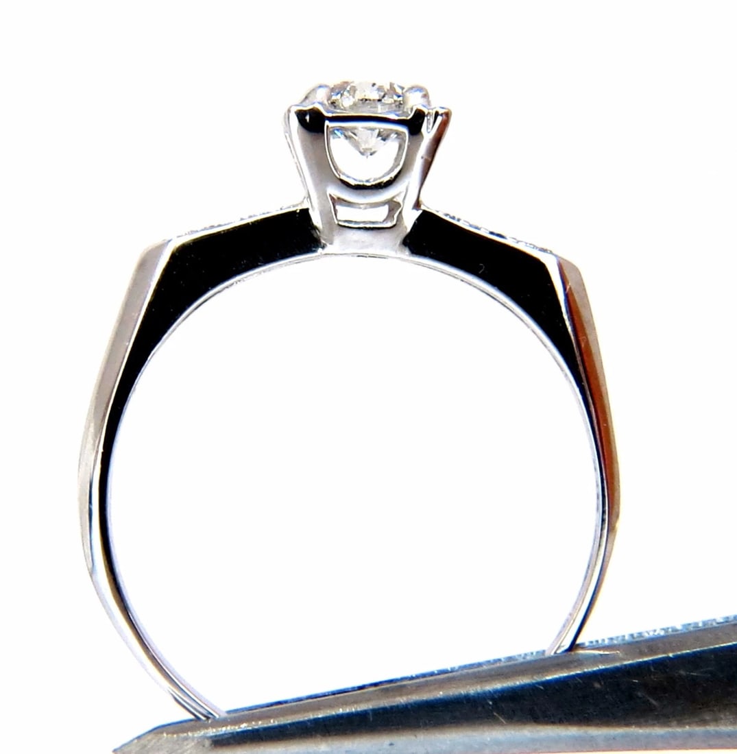 .55ct natural round diamonds vintage raised deck ring 14kt *v - 4