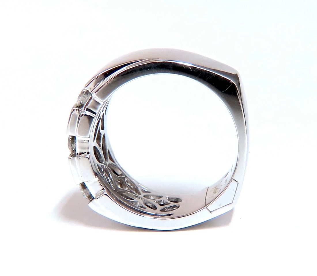 1.05ct Natural Round cut Diamonds mens band 14kt Channel (9) Comfort Fit *v - 5
