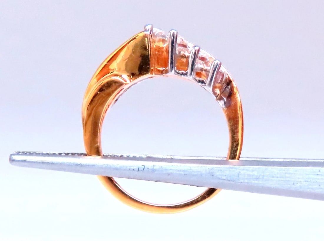 1.55ct Natural Diamonds Bypass Style Band 14kt 12474 *v - 5