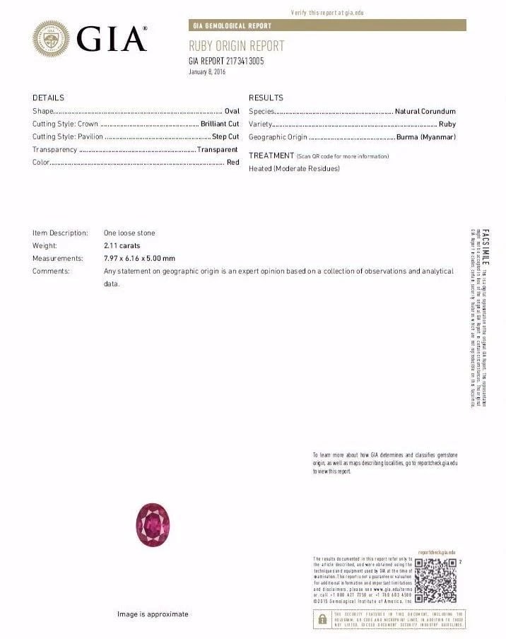 GIA Certified 4.94ct natural vivid red Burma ruby diamonds ring 18kt*v - 9