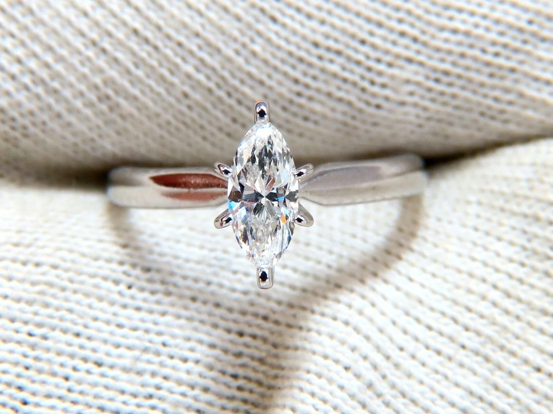 .52ct Natural Marquise Diamond Solitaire Engagement Ring 14Kt *v - 4