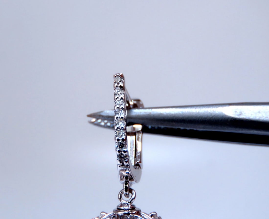 1.50ct natural diamonds umbrella cascading drop dangle earrings 14kt** - 4