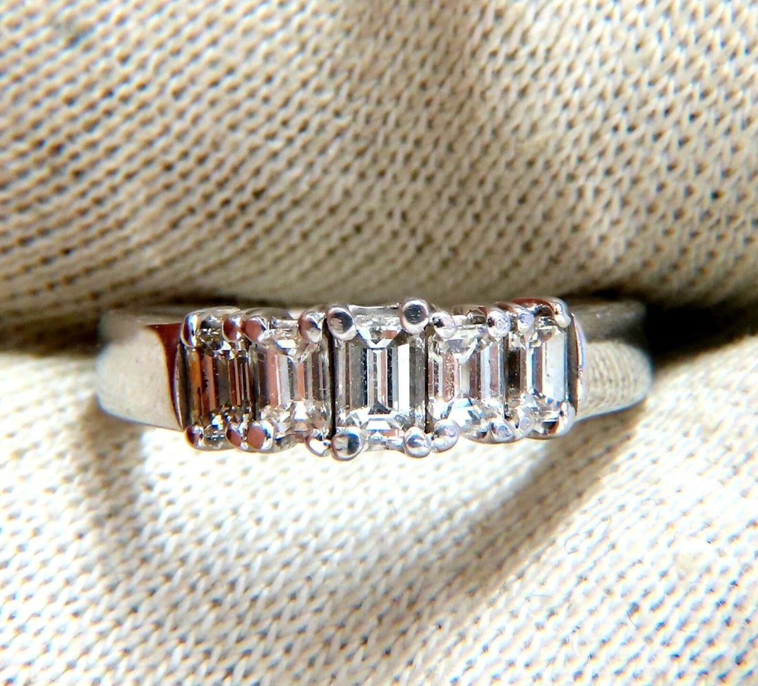 1ct Natural Diamond Baguette Ring 14kt H/Vs *v - 4